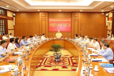 [Ảnh] Tổng Bí thư chủ trì Phiên họp 24 Ban Chỉ đạo Trung ương về phòng, chống tham nhũng
