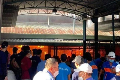 Hiện trường vụ cháy.