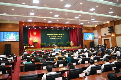 [Ảnh] Chủ tịch Quốc hội Trần Thanh Mẫn dự khai mạc Kỳ họp thứ 18, Hội đồng nhân dân thành phố Hải Phòng khóa 16