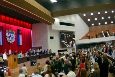 Ngày 19/7, Quốc hội Chính quyền Nhân dân Cuba đã dành một phút mặc niệm tưởng nhớ Tổng Bí thư Đảng Cộng sản Việt Nam Nguyễn Phú Trọng. (Nguồn Đại sứ quán Cuba tại Việt Nam)