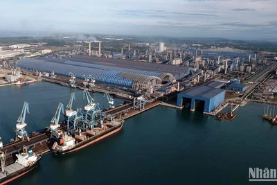 Dự án Khu liên hợp sản xuất gang thép Hòa Phát Dung Quất sẽ nâng công suất lên 6 triệu tấn/năm.