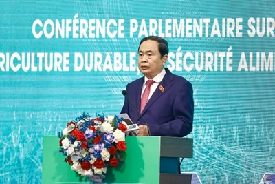 Chủ tịch Quốc hội Trần Thanh Mẫn phát biểu khai mạc. Ảnh: Doãn Tấn - TTXVN