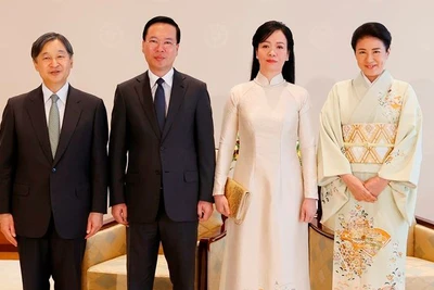 [Ảnh] Chủ tịch nước Võ Văn Thưởng hội kiến Nhà vua Nhật Bản Naruhito