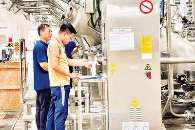 Các doanh nghiệp ngành công nghiệp chế biến, chế tạo ở tỉnh Nam Định có đóng góp tích cực vào đà tăng trưởng của tỉnh.