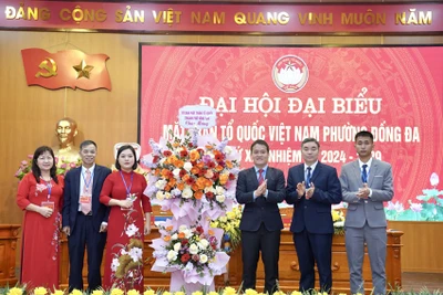 Đại hội Mặt trận Tổ quốc phường Đống Đa, thành phố Vĩnh Yên.