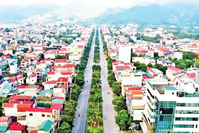 Một góc thành phố Hòa Bình hôm nay. 