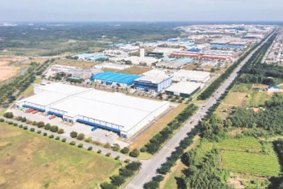 Khu công nghiệp Bàu Bàng, một trong những địa điểm triển khai khu công nghiệp sinh thái theo chuẩn quốc tế đầu tiên tại tỉnh Bình Dương.