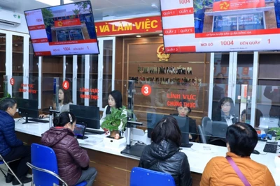 Trung tâm Phục vụ hành chính công số 1 của thành phố Hà Nội. 