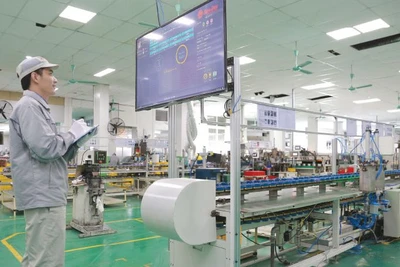 Sản xuất tại Công ty CP Bóng đèn Phích nước Rạng Đông. (Ảnh: nhandan.vn)