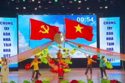 Một tiết mục truyền thông ấn tượng tại hội thi.