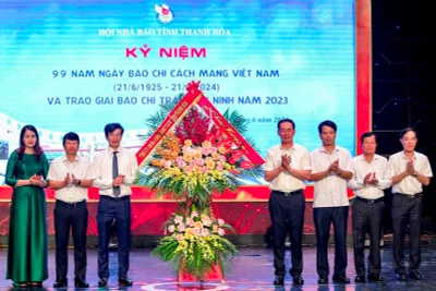 Tỉnh Thanh Hóa chúc mừng Hội Nhà báo và những người làm báo.