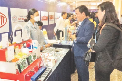 Sản phẩm công nghiệp hỗ trợ tại Ngày hội tìm kiếm nhà cung cấp công nghiệp hỗ trợ năm 2023.