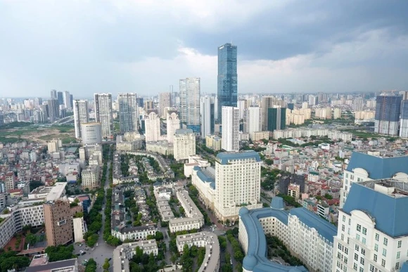 Một góc đô thị Hà Nội. (Ảnh DUY LINH)