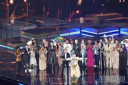 Ca sĩ Đức Phúc giành ngôi vị cao nhất tại Intervision 2025. (Ảnh: XUÂN HƯNG)