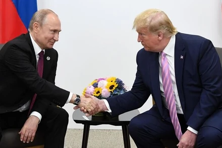 Tổng thống Nga Vladimir Putin và người đồng cấp Mỹ Donald Trump có thể gặp nhau trong những ngày tới. (Ảnh: RIA Novosti)