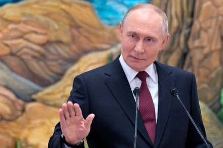 Tổng thống Nga Vladimir Putin nêu rõ lập trường của Moskva về việc đàm phán chấm dứt xung đột tại Ukraine. (Ảnh: RIA Novosti)