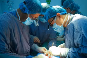Một ca ghép tạng tại Bệnh viện Hữu nghị Việt Đức. (Ảnh: BVCC)
