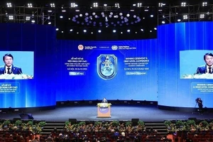 Bộ trưởng Công an, Đại tướng Lương Tam Quang phát biểu tại phiên bế mạc Lễ mở ký và Hội nghị cấp cao Công ước của Liên hợp quốc về chống tội phạm mạng 2025 (Công ước Hà Nội). Ảnh: BÁO NHÂN DÂN