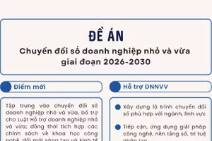 Đề án “Chuyển đổi số các doanh nghiệp nhỏ và vừa giai đoạn 2026-2030”. (Ảnh: TL)