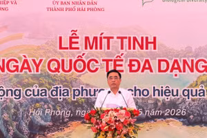 Thứ trưởng Nông nghiệp và Môi trường Nguyễn Quốc Trị phát biểu tại sự kiện. (Ảnh: TL)