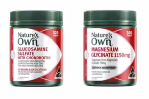 Hai sản phẩm thực phẩm chức năng phổ biến của Nature’s Own bị thu hồi. (Ảnh: TGA)