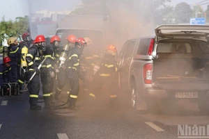 Diễn tập ứng phó sự cố bức xạ và hạt nhân cấp thành phố.