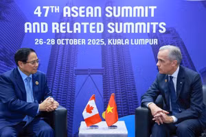 Thủ tướng Chính phủ Phạm Minh Chính mong muốn Canada đẩy mạnh hợp tác, hỗ trợ Việt Nam trong những lĩnh vực mà Canada có thế mạnh. (Ảnh: VGP/Nhật Bắc)