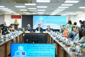 Hội thảo “Một số vấn đề trong thực thi bảo hộ quyền sở hữu trí tuệ”. (Ảnh: TL)