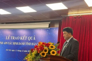 Giáo sư, Tiến sĩ Chu Hoàng Hà, Phó Chủ tịch Viện Hàn lâm Khoa học và Công nghệ Việt Nam phát biểu tại sự kiện. 