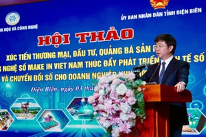 Thứ trưởng Khoa học và Công nghệ Bùi Hoàng Phương phát biểu tại sự kiện. (Ảnh: TL)