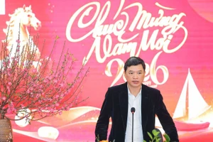 Cục trưởng Cục Sở hữu trí tuệ Lưu Hoàng Long phát biểu tại tọa đàm. (Ảnh: BÍCH LIÊN)