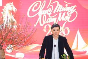 Cục trưởng Cục Sở hữu trí tuệ Lưu Hoàng Long phát biểu tại tọa đàm. (Ảnh: BÍCH LIÊN)