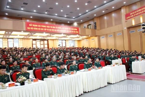 Các đại biểu dự Hội nghị Quân chính năm 2025 tại Học viện Quân y.