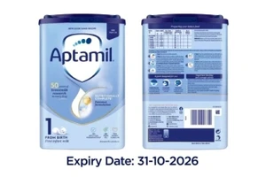 Danone Anh thông báo thu hồi sản phẩm sữa Aptamil First Infant Formula 800g trên website hôm 24/1. (Ảnh: Aptamil)