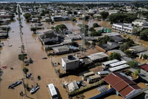 Ngập lụt tại bang Rio Grande do Sul, Brazil. (Ảnh tư liệu: THX/TTXVN)
