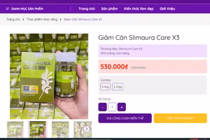 Sản phẩm Slimaura Care x3 được rao bán trên mạng. (Ảnh chụp màn hình)