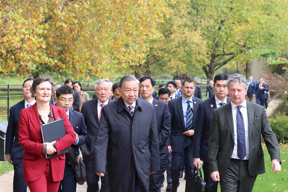 Tổng Bí thư Tô Lâm tại Đại học Oxford. (Ảnh: Thống Nhất – TTXVN) 