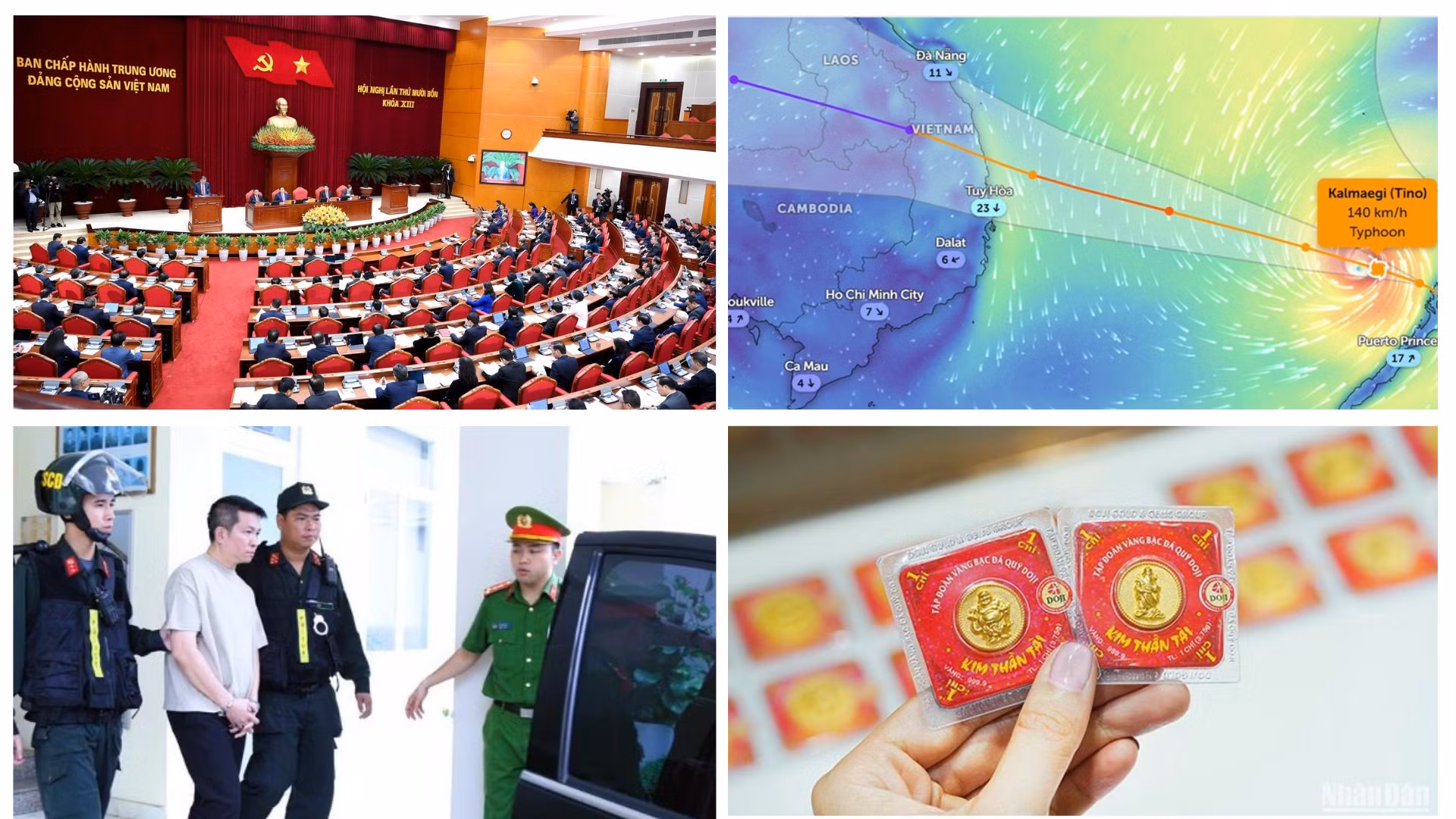 Tin nổi bật ngày 5/11: Khai mạc Hội nghị lần thứ 14 Ban Chấp hành Trung ương Đảng khóa XIII; Bão số 13 tăng cấp, giật cấp 17 ở Biển Đông