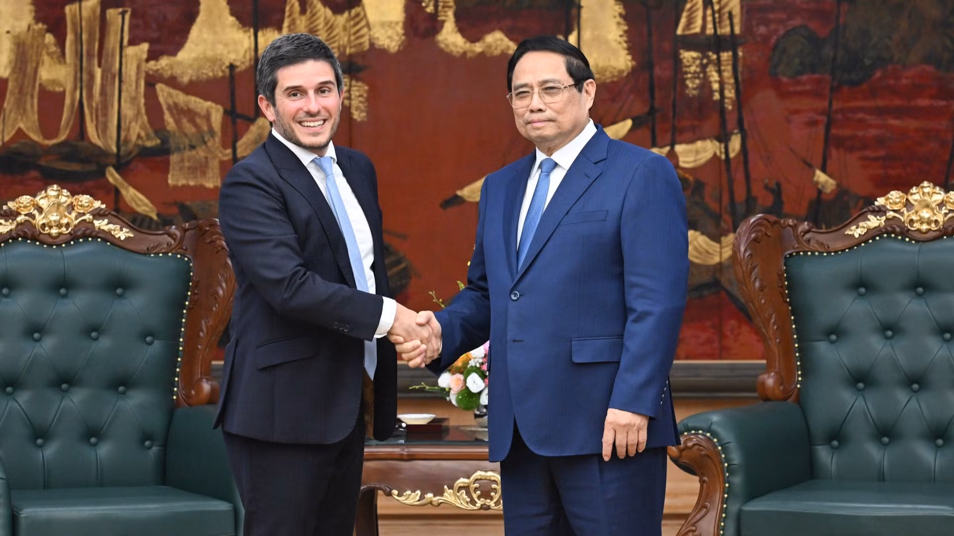 Thủ tướng Phạm Minh Chính tiếp ông Gerald Toledano.