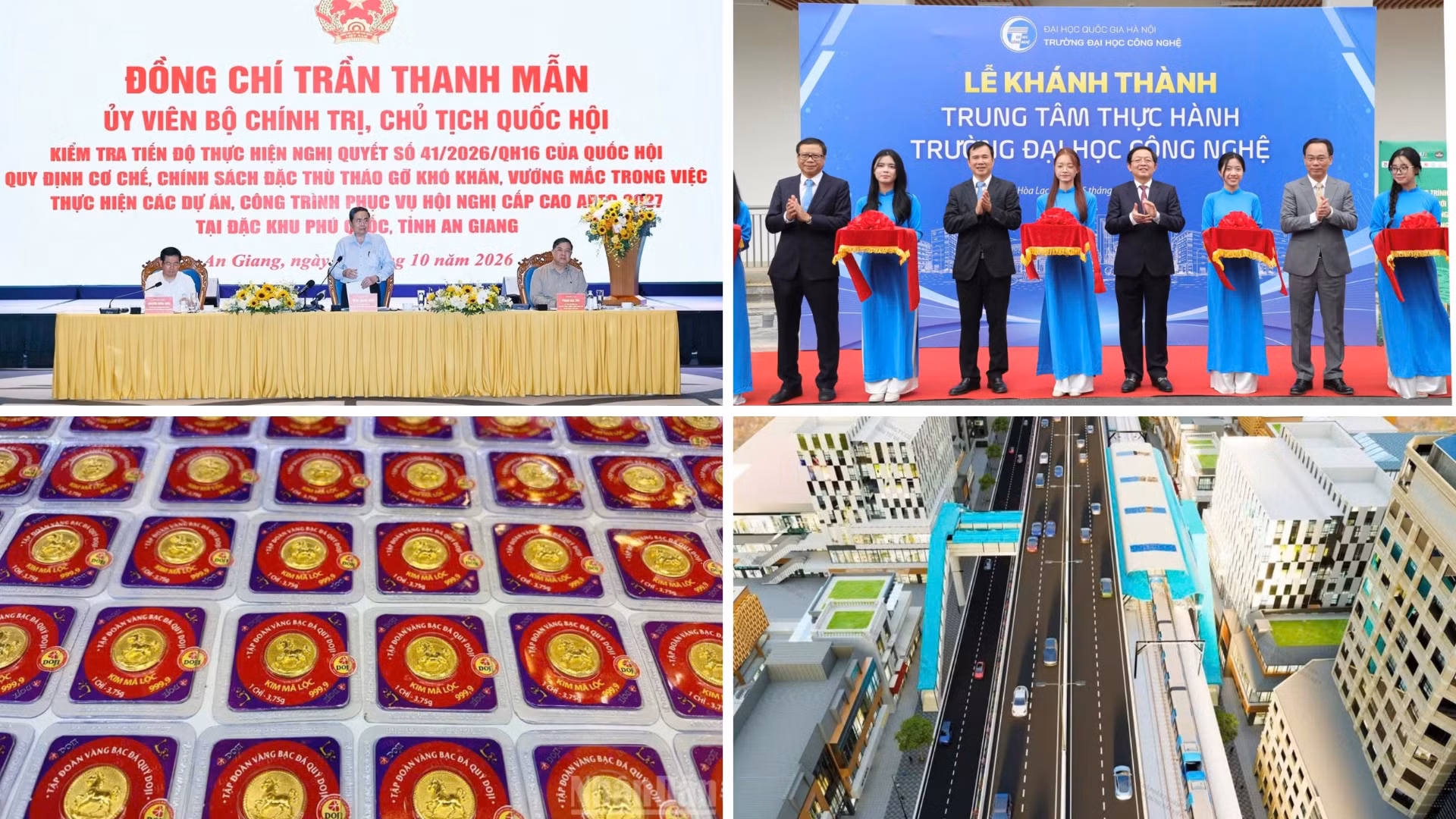 Tin nổi bật ngày 25/10: Chủ tịch Quốc hội kiểm tra tiến độ các công trình dự án phục vụ Hội nghị cấp cao APEC; Đẩy mạnh giải phóng mặt bằng, sớm khởi công 3 tuyến Metro