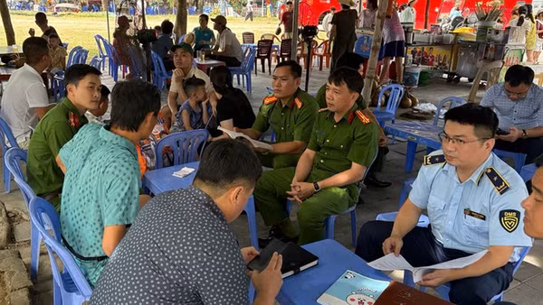 Lực lượng chức năng xác minh sự việc.
