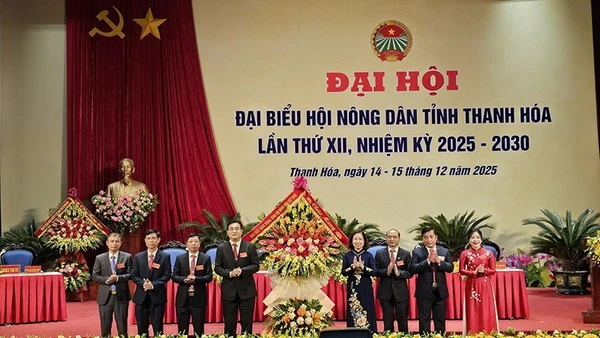 Trung ương Hội Nông dân Việt Nam chúc mừng Đại hội Hội Nông dân tỉnh Thanh Hóa.