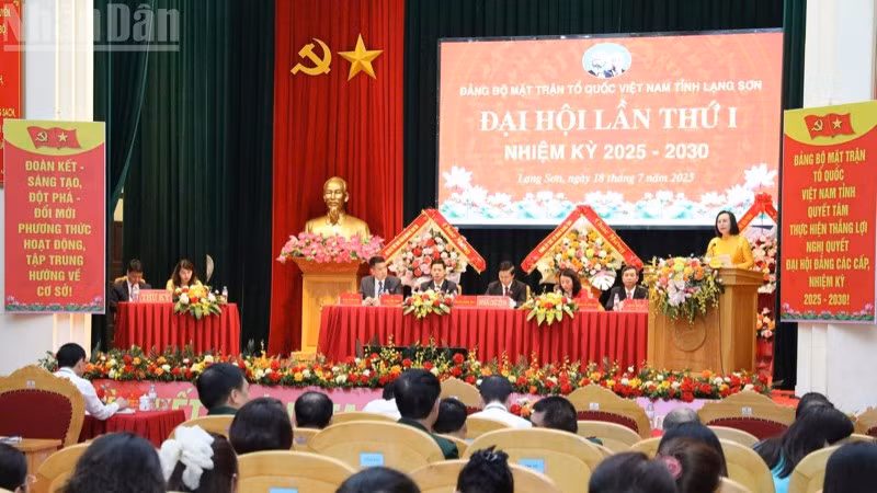 Đại hội lần thứ 1, nhiệm kỳ 2025-2030 Đảng bộ Mặt trận Tổ quốc Việt Nam tỉnh Lạng Sơn. 