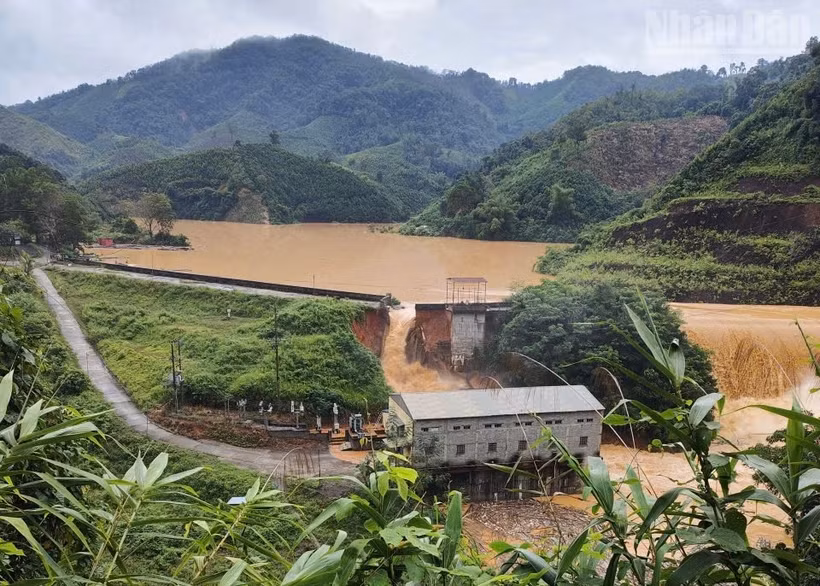 Khu vực đập thủy điện Bắc Khê 1 bị vỡ thuộc xã Tân Tiến, tỉnh Lạng Sơn.