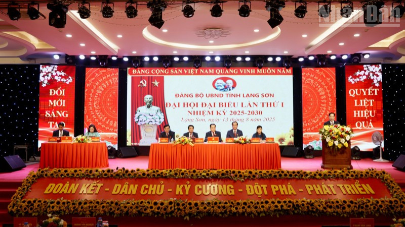 Đại hội Đại biểu Ủy ban nhân dân tỉnh Lạng Sơn lần thứ 1, nhiệm kỳ 2025-2030.