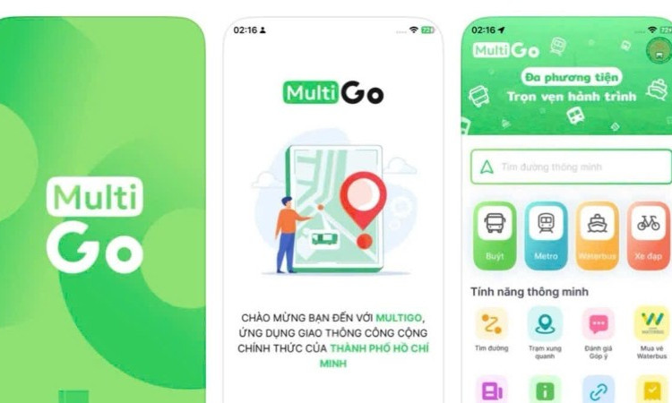 MultiGo hỗ trợ người dùng tìm kiếm hành trình tối ưu trong lộ trình di chuyển kết hợp giữa xe buýt, hệ thống đường sắt đô thị (metro), xe đạp công cộng. (Ảnh: QUÝ HIỀN)