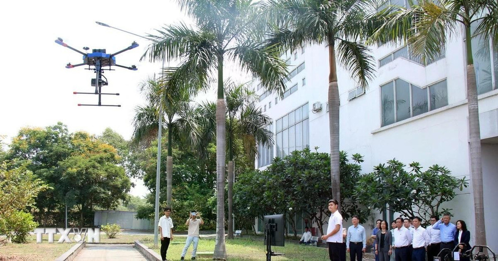 Thiết bị bay không người lái. (Ảnh: Tiến Lực/TTXVN).
