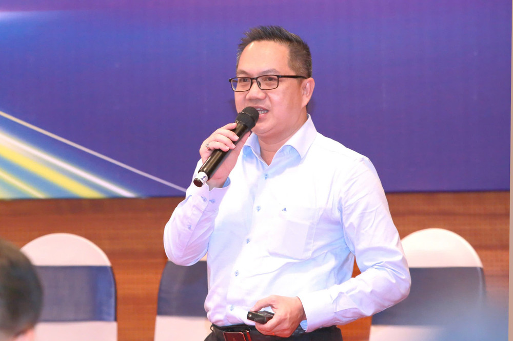 TS Nguyễn Thanh Hòa, Chuyên gia báo chí truyền thông, Giám đốc Trung tâm Chuyển đổi số Thành phố Hồ Chí Minh trình bày tại phiên thảo luận. z6721537119726-03eeddf0792792503b432ff952a0b24a.jpg