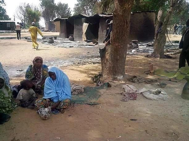 Những ngôi nhà bị phá hủy sau một vụ tấn công tại làng Kawuri, bang Borno, Nigeria. (Ảnh minh họa: Getty Images/TTXVN).