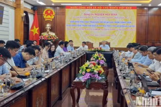 Quang cảnh buổi làm việc.